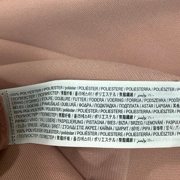 NEW Mango Pink High Rise Front Pleated Business Career Wide Leg Dress Pants 2 - Picture 5 of 5